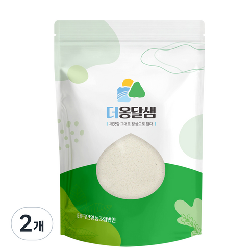 더옹달샘 국산 100% 생 율무가루 천연 율무팩, 2개, 250g
