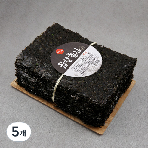 25년 곱창김 특상품 햇김 돌김, 200g, 5개