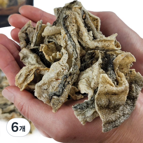 [주5일] 기름기 적고 달지않은 프리미엄 명태껍질튀각 국내제조가공, 6개, 150g
