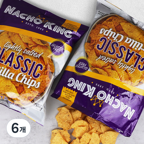 나초킹 클래식 토틸라칩, 160g, 6개