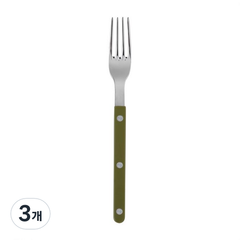 사브르 비스트로 샤이니 식기 커트러리 디너포크, 펀그린, 3개