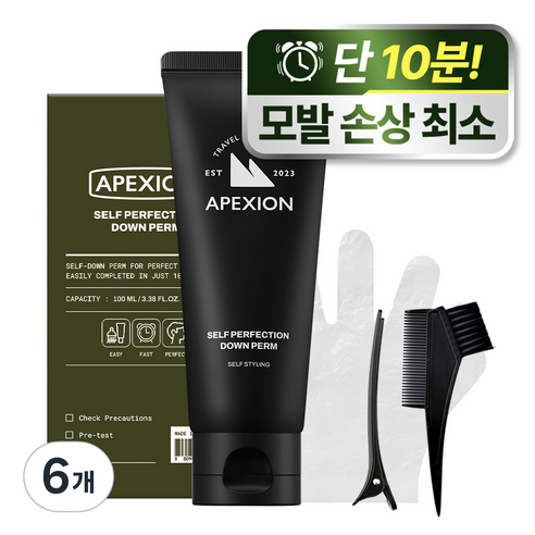 에펙션 셀프 퍼펙션 다운펌, 6개, 100ml