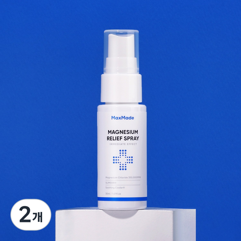 맥스메이드 뿌그네슘 마그네슘 릴리프 스프레이, 30ml, 2개