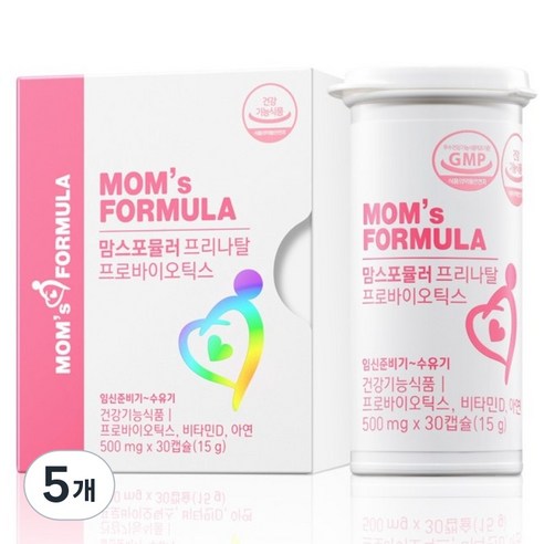 맘스포뮬러 프리나탈 프로바이오틱스 임산부 수유부 유산균, 5개, 30회분