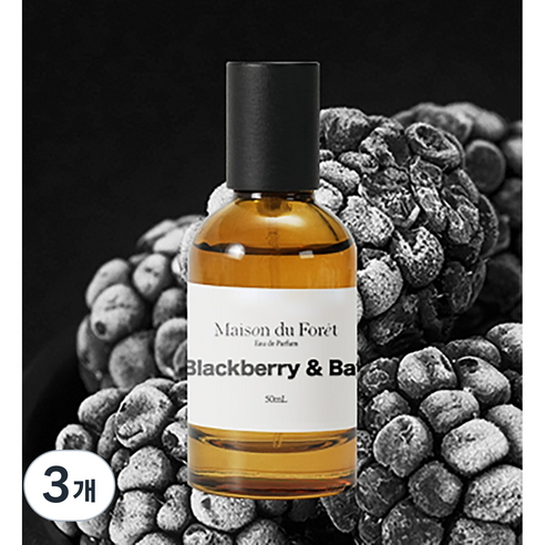 메종듀포레 블랙베리 향 니치향수 오 드 퍼퓸, 3개, 30ml