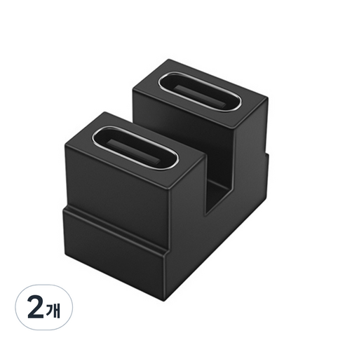 CtoC C타입 USB 4.0 젠더 방향전환 각도변환 꺾임 젠더 모음 8K 고속충전, 2개, 6. C타입(암) to C타입(암) 디귿자 젠더, 18.5mm