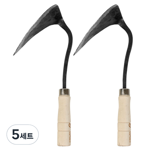 카시안 영주호미 중 (904) KA 원예 조선 만능 텃밭 농기구 분갈이 원예용품, 5세트