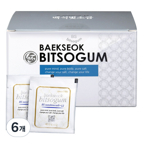 백석 빛소금, 150g, 6개