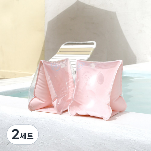 위크나인 글로우 암링 팔튜브, 2세트, 핑크