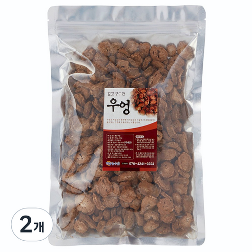 해남농수산 국산 볶은 우엉 차, 500g, 2개, 1개입