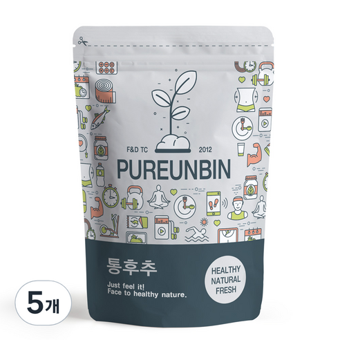 푸른빈 통흑후추, 500g, 5개