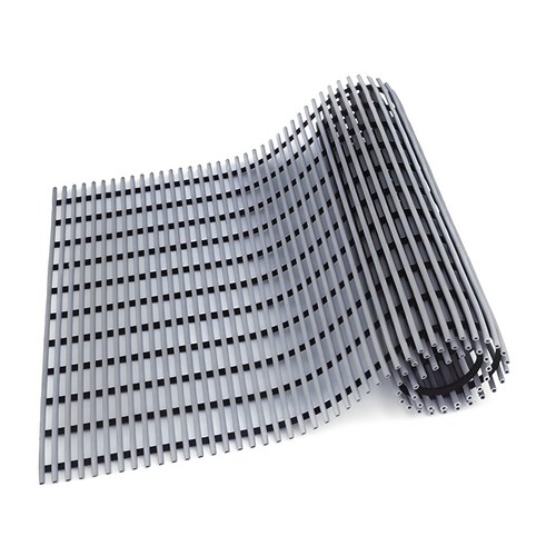 월광 미끄럼방지 욕실매트 튜브형 90 x 150 cm, 회색, 1개
