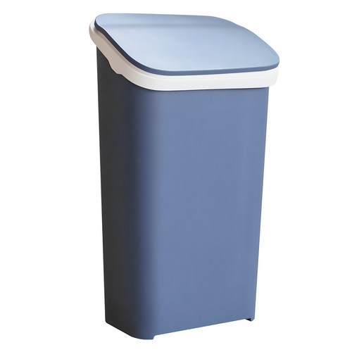 가담다 원터치 플라스틱 휴지통 20L, 딥블루, FREE