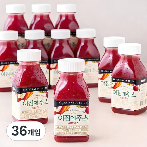 아침에주스 ABC 주스, 36개입, 210ml