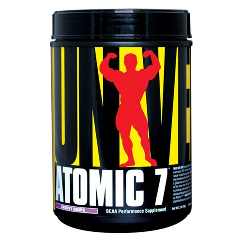 유니버셜뉴트리션 아토믹 7 BCAA 퍼포먼스 서플먼트 그루비 그레이프, 1개, 1kg - BCAA 추천