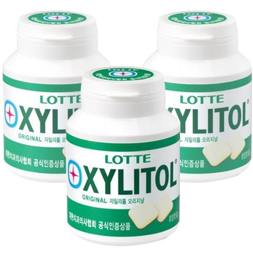 롯데제과 자일리톨 오리지날 츄잉껌, 87g, 3개 - 껌 추천