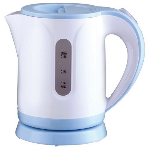 키친플라워 미니 블루 무선 전기주전자, KEK-GF080B