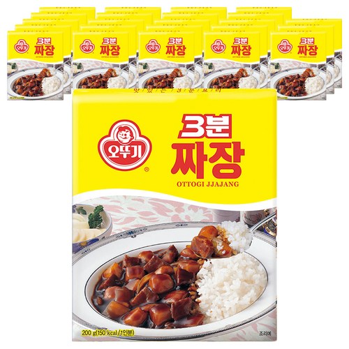 오뚜기 3분짜장, 200g, 24개