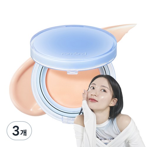 롬앤 베어 워터 쿠션 파운데이션 20g, 02 퓨어21, 3개