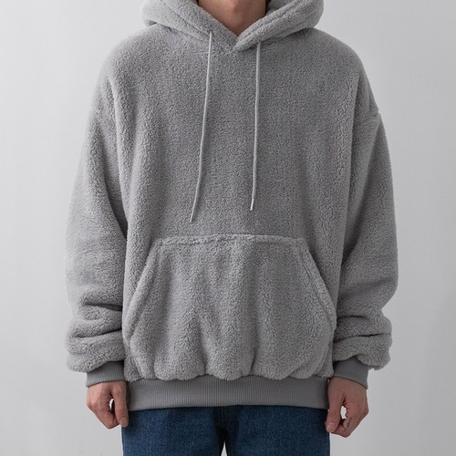 제이에이치스타일 오버핏 헤비 털 후리스 후드티 JHROK479