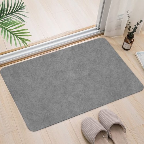 일상나눔 빨아쓰는 깨지지 않는 규조토 발매트, 연그레이, 40 x 60 cm