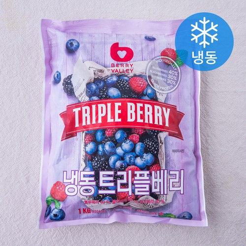 베리밸리 트리플베리 (냉동), 1개, 1kg