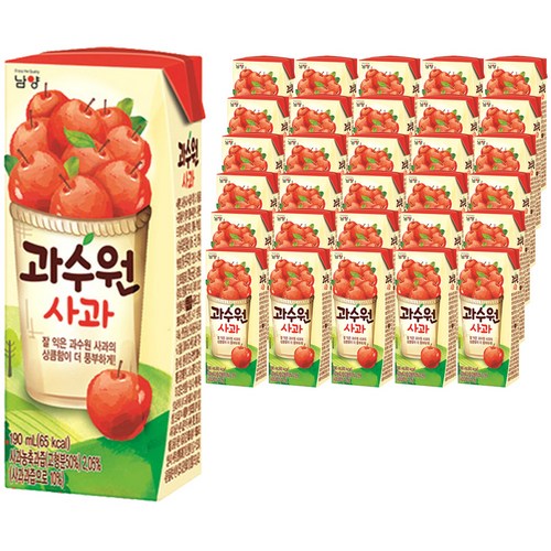 과수원 사과주스, 190ml,