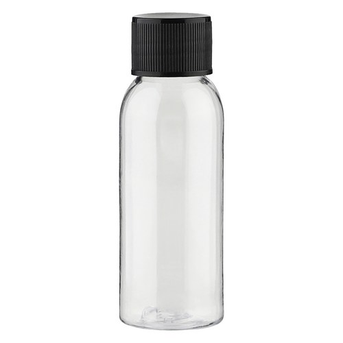 단마개 플라스틱 용기 30ml, 30개, 투명 + 블랙