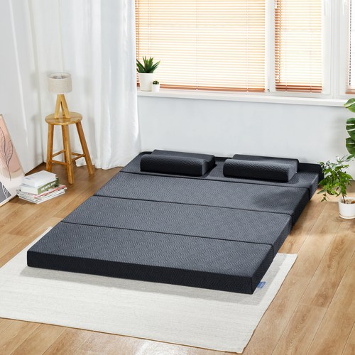 ******플레이스 4단 접이식 방수 메모리폼 토퍼 매트리스