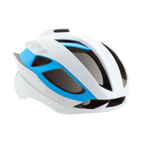 랭킹헬멧 R1 레이싱 헬멧, white + blue