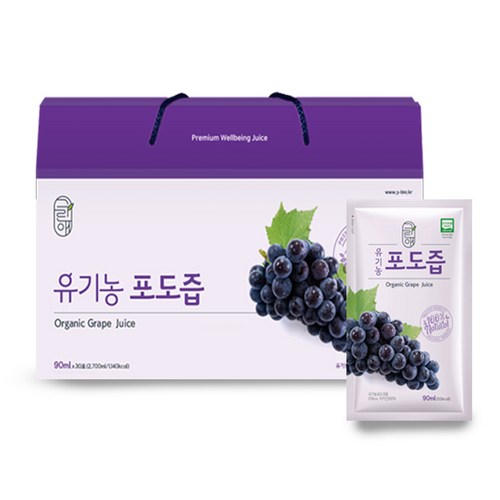 그린애 유기농 포도즙, 90ml, 30개 - 포도즙 추천