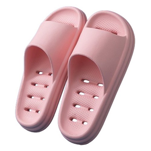 블럭마트 여성용 물빠짐 EVA 욕실화, 핑크, 1개