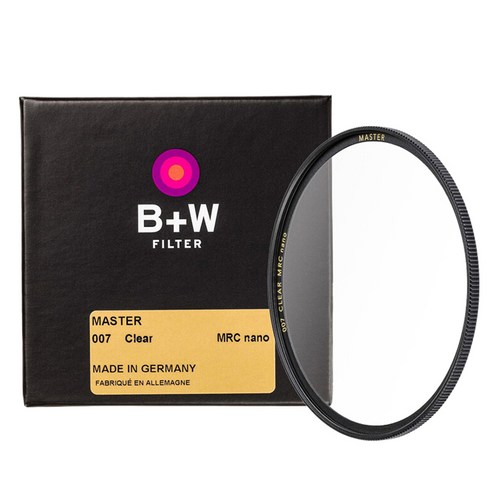 슈나이더 B+W 007 Clear MRC MASTER 43mm 카메라 렌즈 필터, 1개