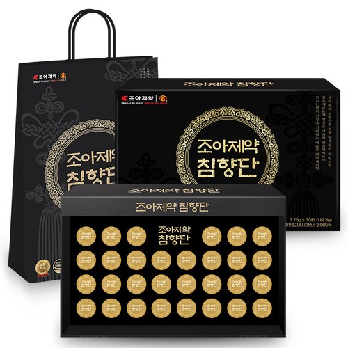 조아제약 침향단 환 + 전용쇼핑백, 112.5g, 30개입 - 침향 추천