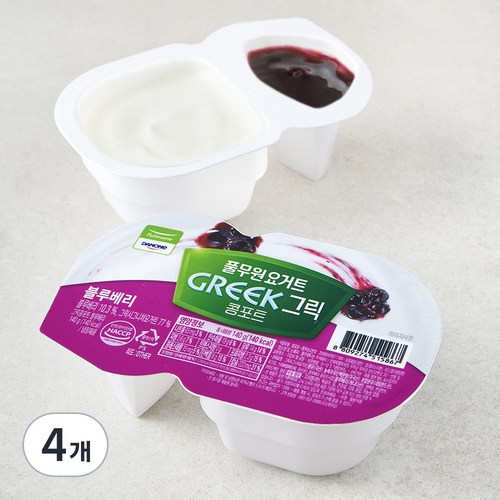 풀무원 그릭콩포트 블루베리 요거트, 140g, 2개입, 2개