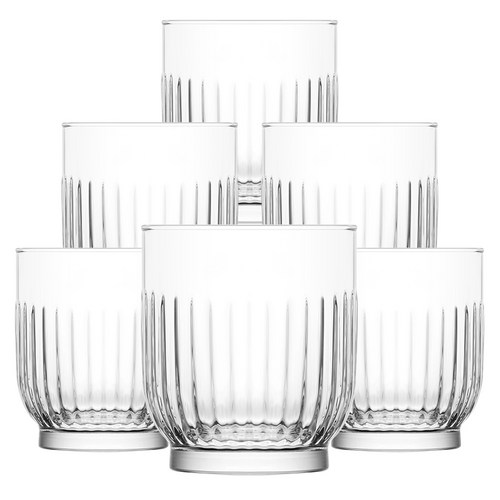 라브 홈카페 유리컵 330ml TOK350, 투명, 6개