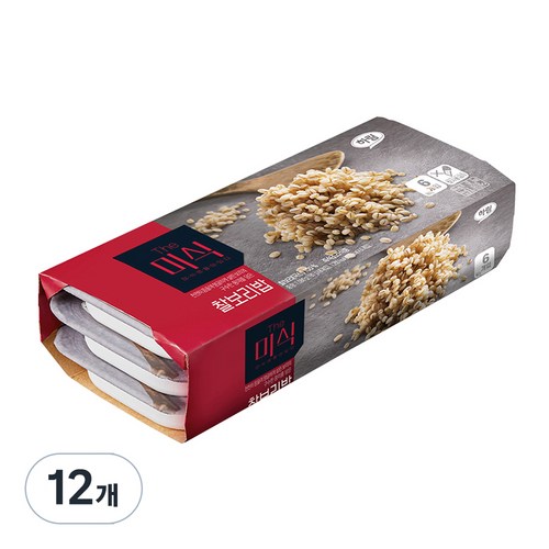 더미식 찰보리밥, 180g, 12개