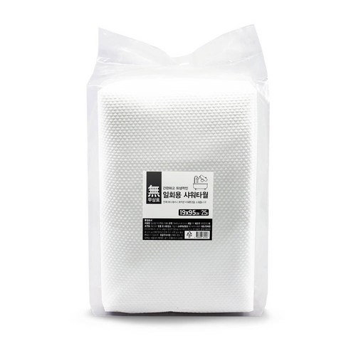 무상표 일회용 샤워타월 19 x 95 cm, 25개입, 1개