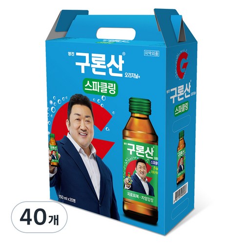 해태htb 영진 구론산 스파클링 오리지날액 선물세트, 150ml, 40개