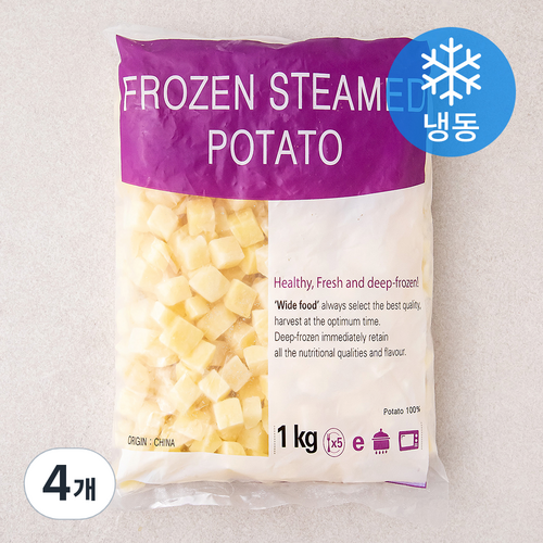 삶은감자 다이스 (냉동), 1kg, 4개