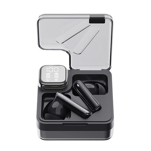 QCY T31 멜로버즈 네오 LED디스플레이 블루투스 이어폰, QCY-T31 MeloBuds Neo, 블랙