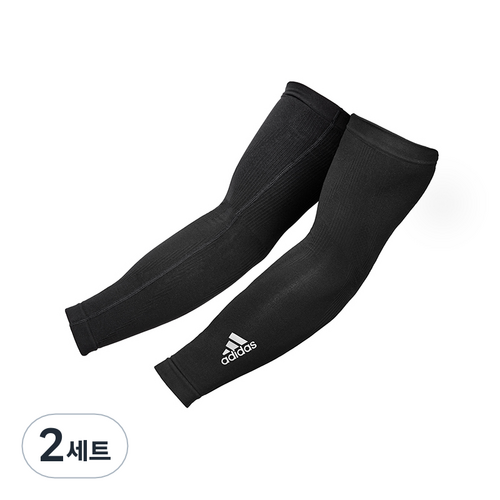 아디다스 컴프레션 암 슬리브 2p, 2세트, 블랙