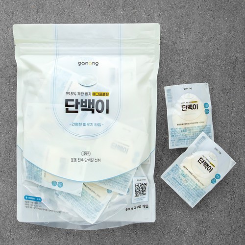 가농 단백이 20개입, 1200g, 1개 - 편의점 단백질 추천