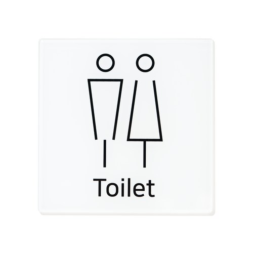화장실 표지판 TX타입 정사각형, Toliet, 1개