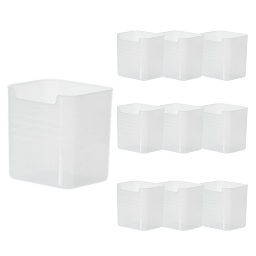 마미루 냉장고 도어 포켓 수납 정리함, 10개, 12 x 10 x 12.5 cm