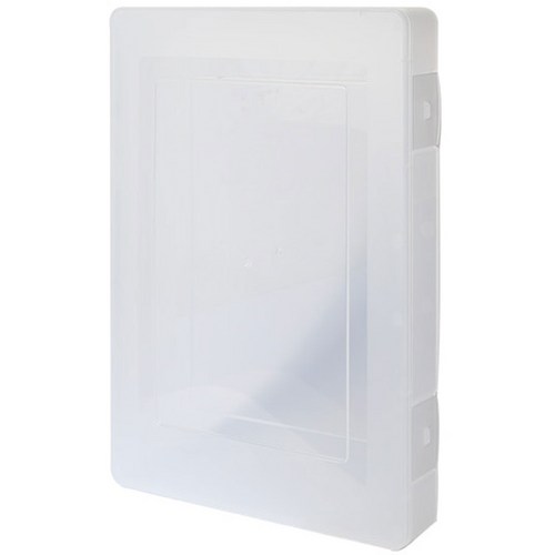 히키스 A4 서류 파일 케이스 대형 FC01, 투명, 2개