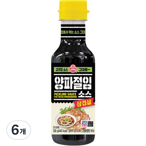 오뚜기 삼겹살 양파절임소스, 330g, 6개