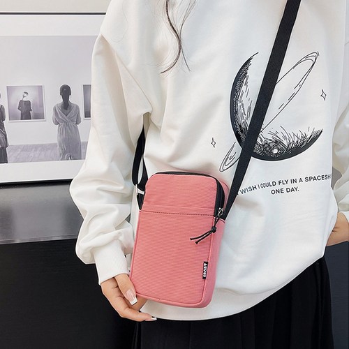 하라로이 아동용 베이직 파스텔 초등 핸드폰 크로스가방