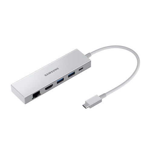 삼성전자 5in1 USB허브 C타입 멀티포트 2022 EE-P5400USEGKR, 실버