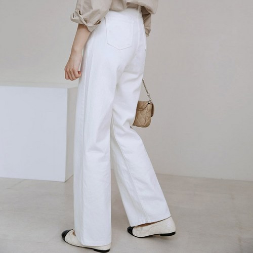 마이시즌 여성 버렛 일자 와이드 팬츠